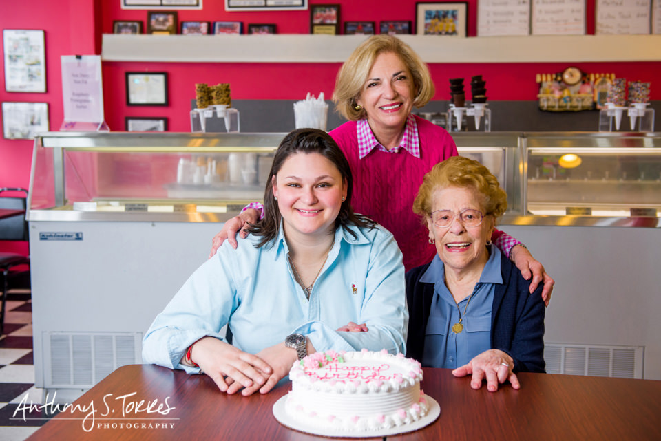 Family Photos - Chester NJ - Ice Cream Shop - 3 Generations